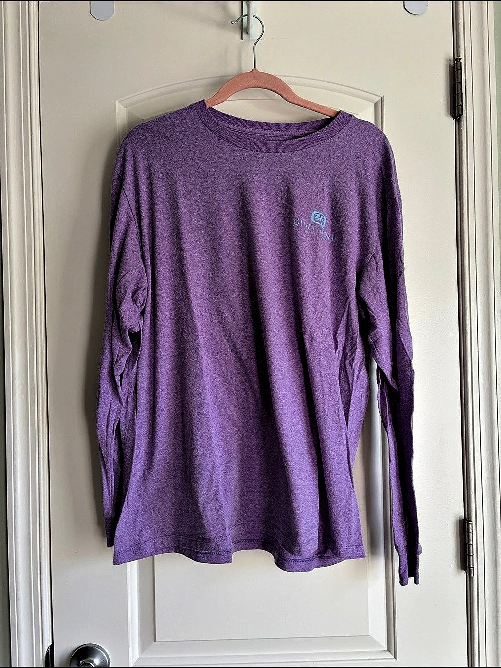 Quiet Storm Men's Purple Long Sleeve Tee Like New